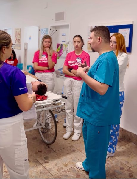 Študentka Katedry ošetrovateľstva FZ KU v Ružomberku na „Medik plus Florence“